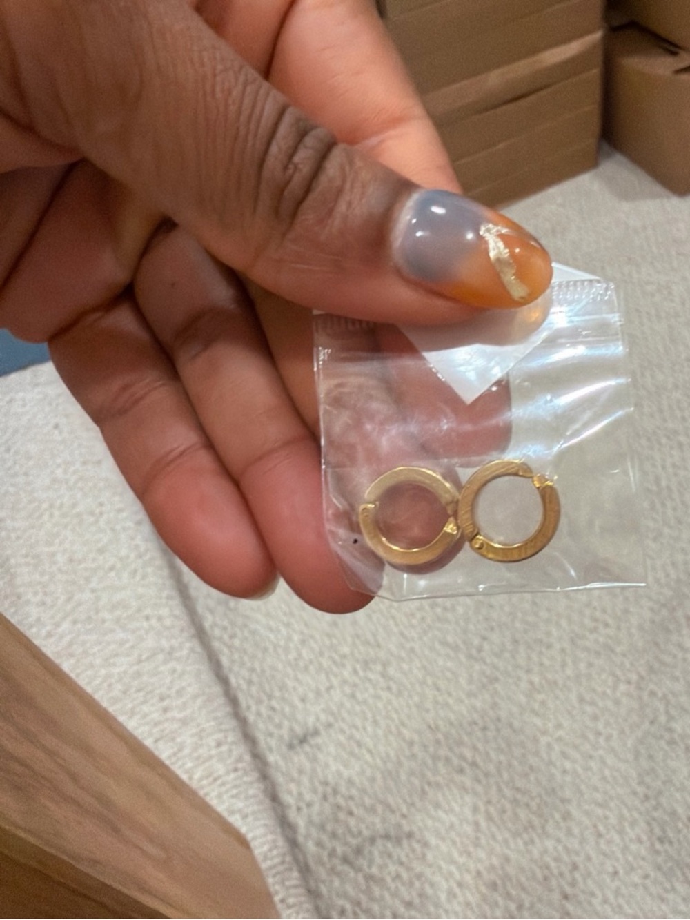 Gold Tone Small Hoop Earrings - Women's Jewelry